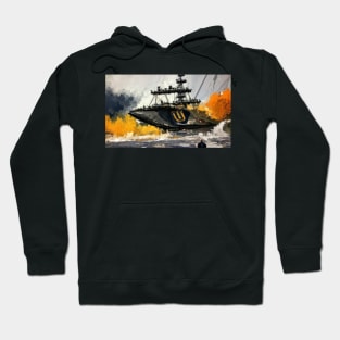 Navy Ship Hoodie